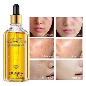 Serum Facial 24K Gold Oro Bioaqua – Hidratación y Luminosidad ✨