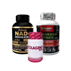 Combo NAD+ + Citrato de Magnesio + Colágeno C – Bienestar Integral ⚡
