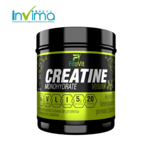 Creatina Fitovit 300g con BCAAs: Fuerza y Recuperación Vegana 💪